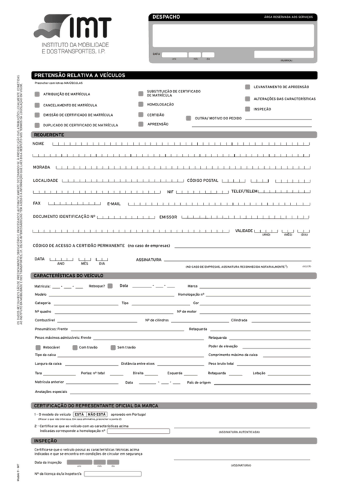 Example of model 9 form